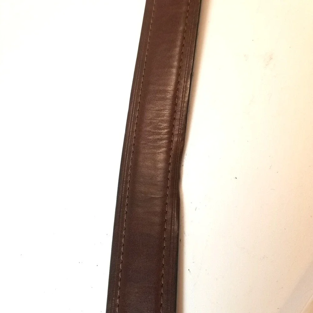 Mens Chaps Black/Brown Reversible Leather Belt‎ Size 30-32